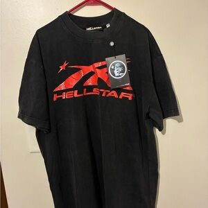 Hellstar Black and Red Short Sleeve Tee